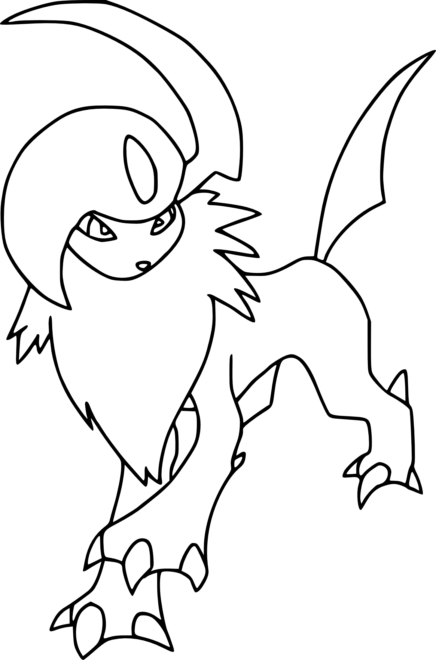 Coloriage Pokemon A Imprimer Absol En Couleur