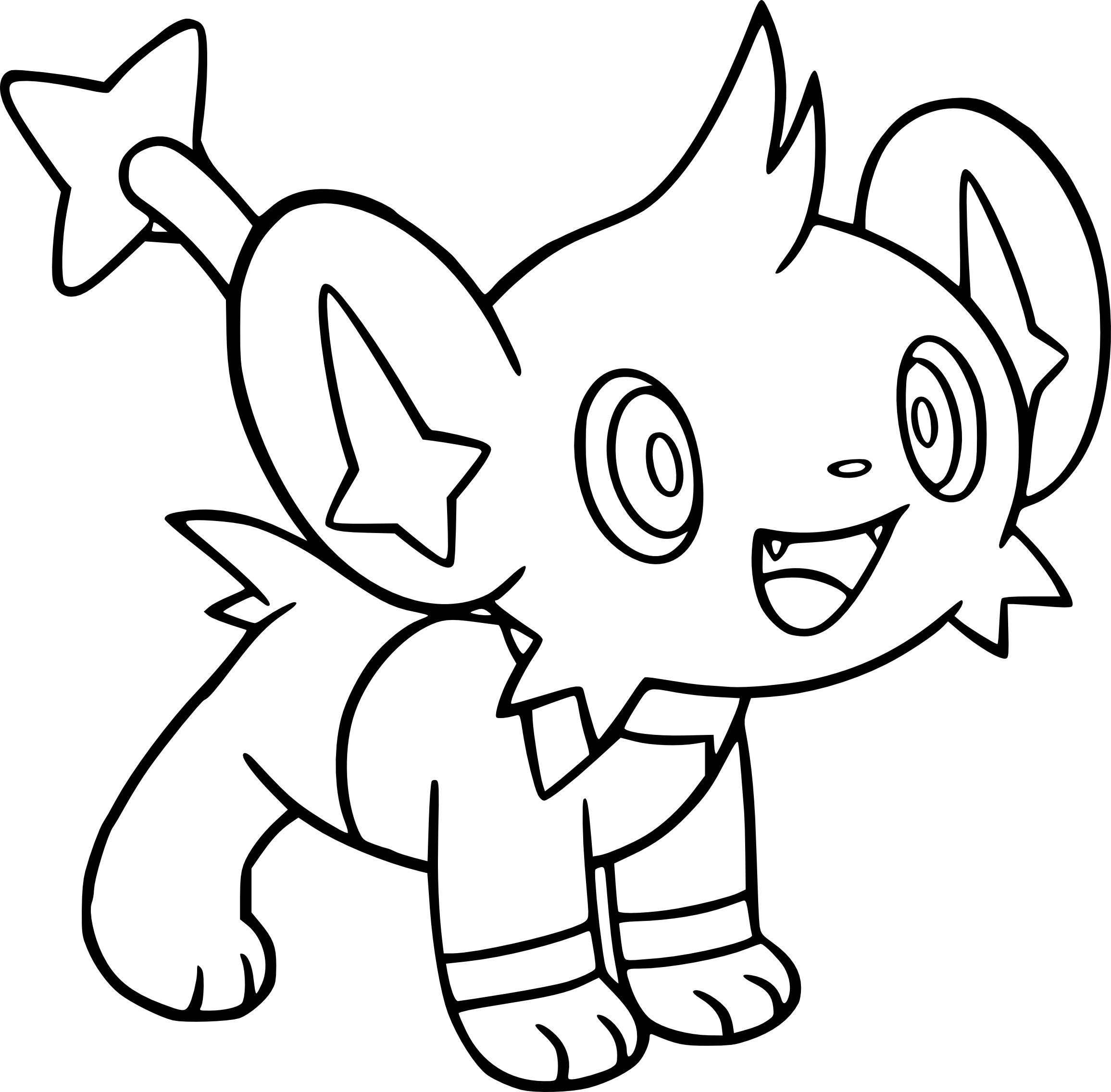 Coloriage Lixy Pokemon à Imprimer