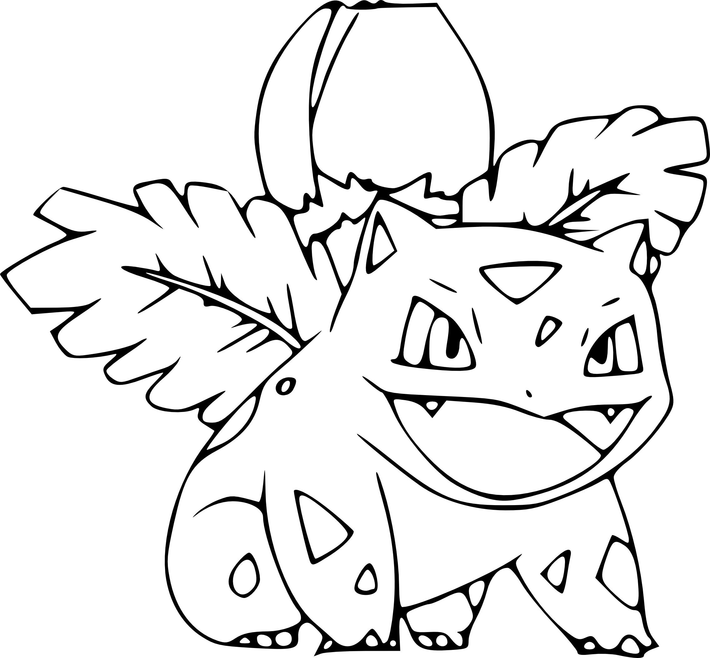 Coloriage Herbizarre Pokemon à Imprimer