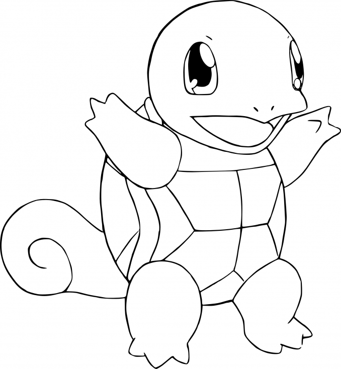 Coloriage Carapuce Pokemon