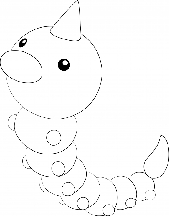 Coloriage Aspicot Pokemon