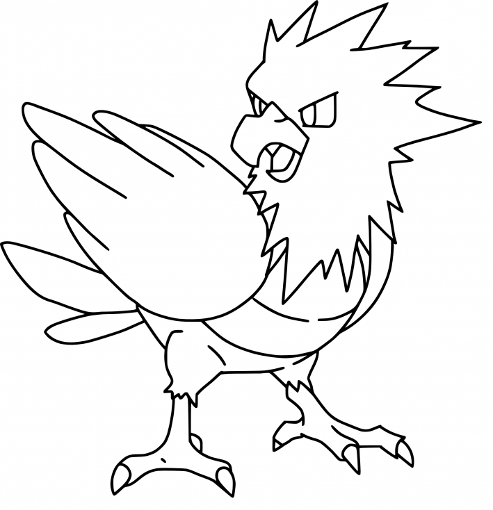 Coloriage Piafabec Pokemon