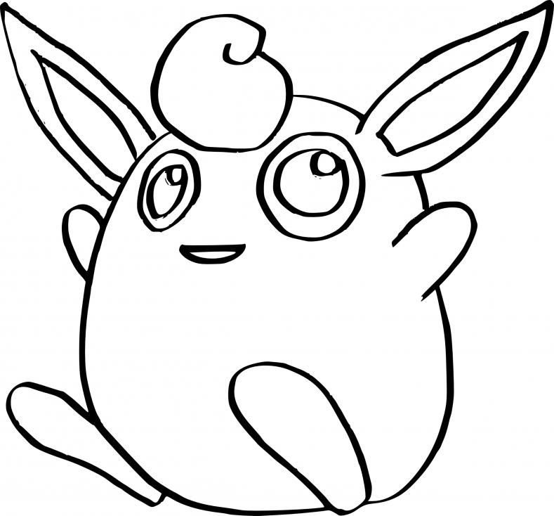 Coloriage Grodoudou Pokemon