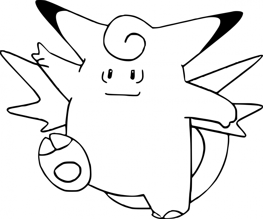 Coloriage Mélodelfe Pokemon