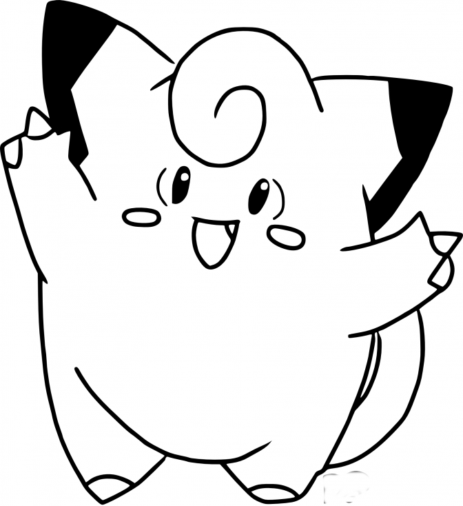 Coloriage Mélofée Pokemon