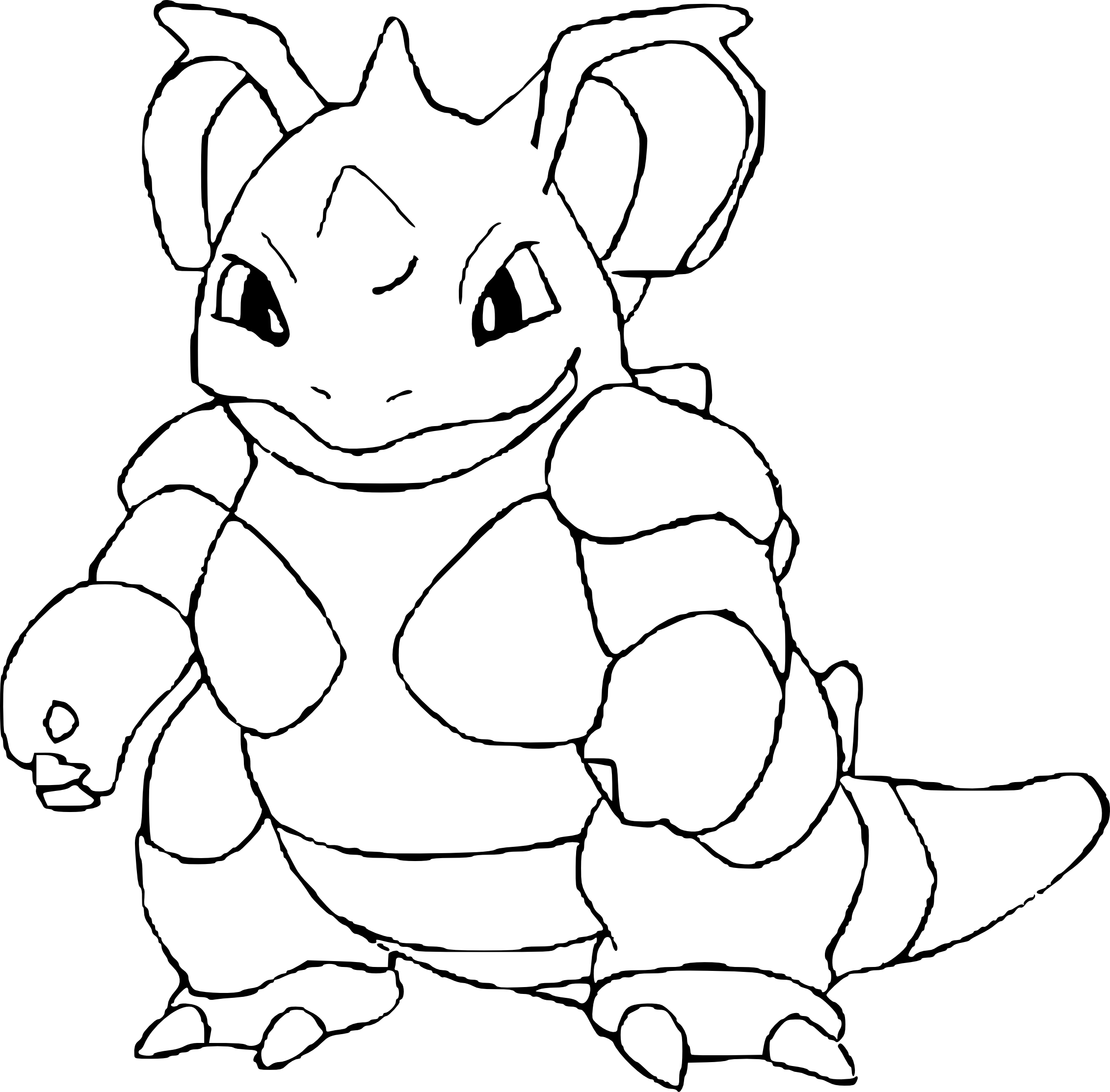 Coloriage Nidoqueen Pokemon à Imprimer