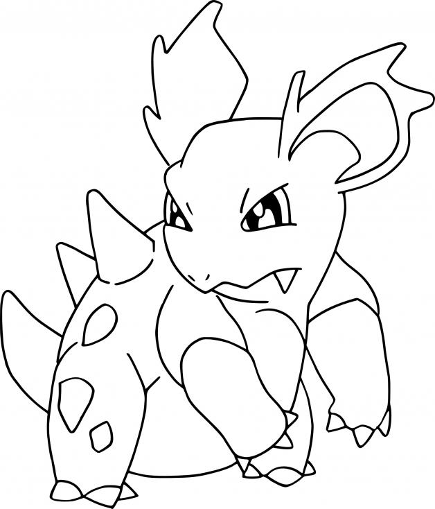 Coloriage Nidorina Pokemon