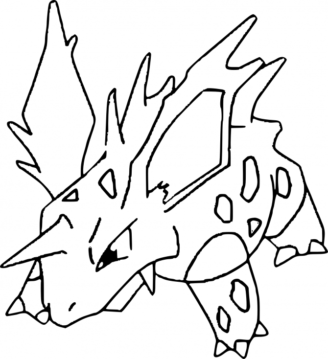 Coloriage Nidorino Pokemon