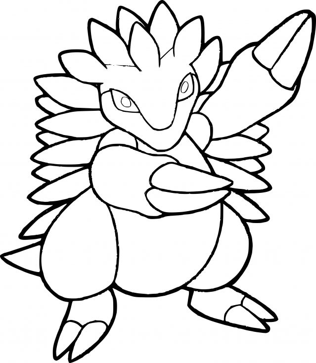 Coloriage Sablaireau Pokemon