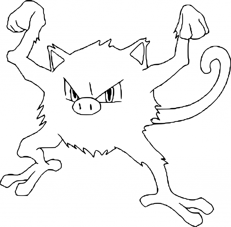 Coloriage Férosinge Pokemon