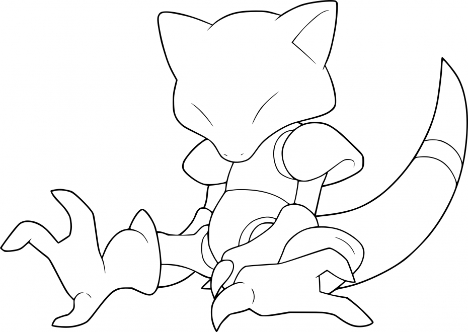 Coloriage Abra Pokemon