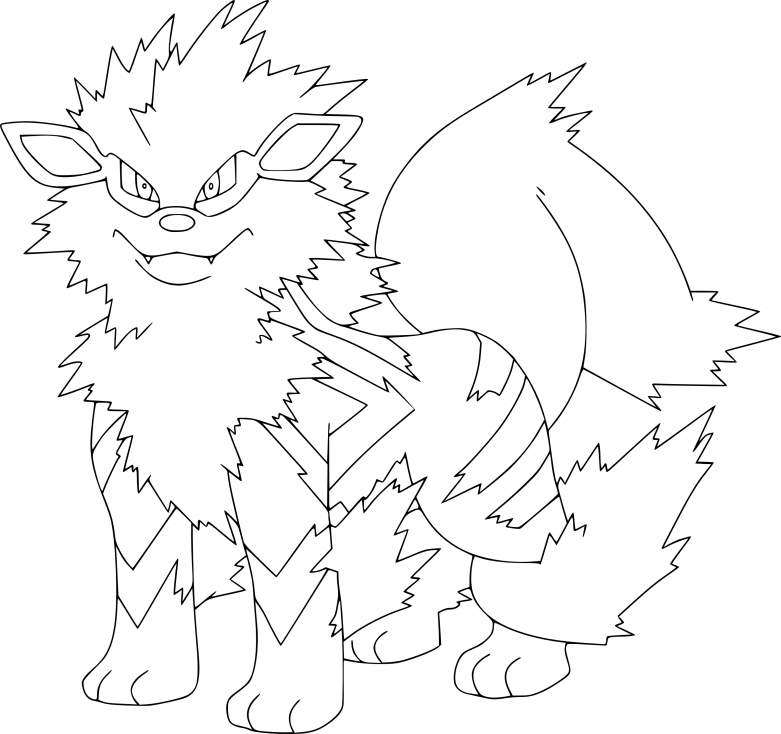 Coloriage Arcanin Pokemon