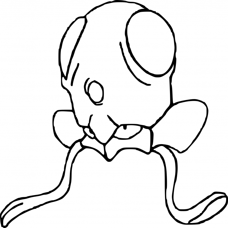 Coloriage Tentacool Pokemon