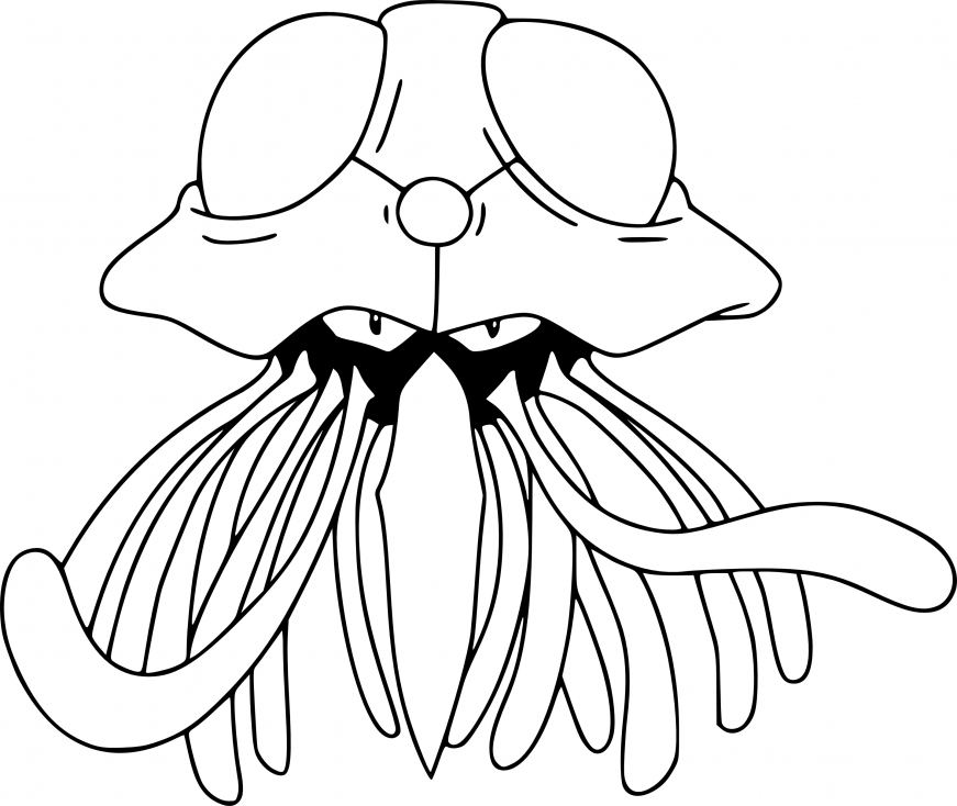 Coloriage Tentacruel Pokemon