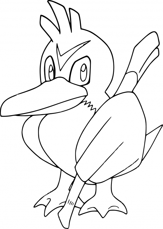 Coloriage Canarticho Pokemon