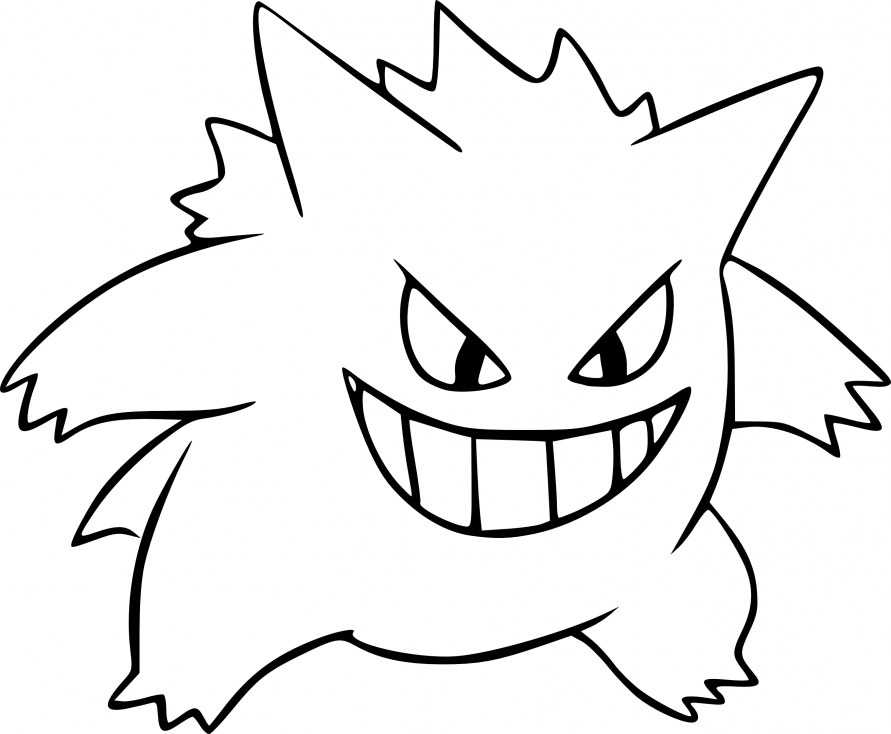 Coloriage Ectoplasma Pokemon