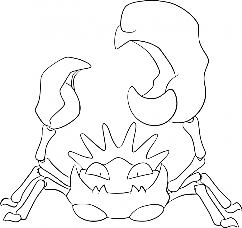 Coloriage Krabboss Pokemon