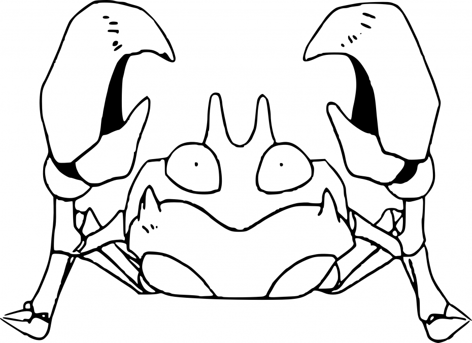 Coloriage Krabby Pokemon