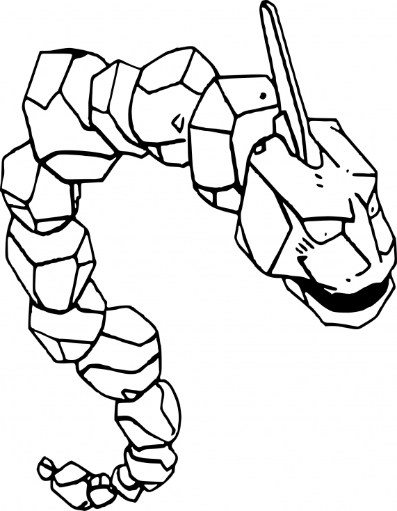 Coloriage Onix Pokemon