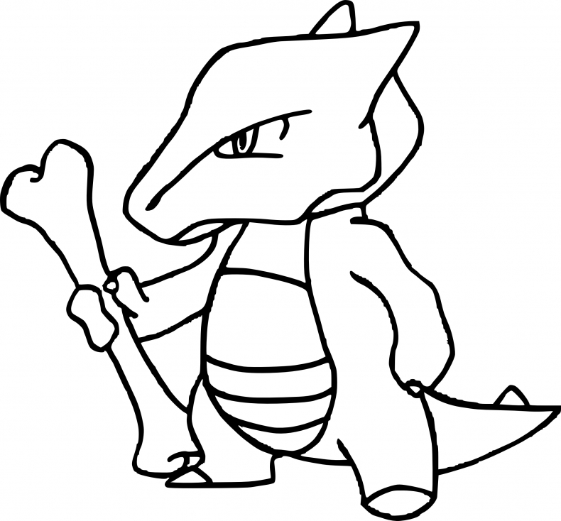 Coloriage Ossatueur Pokemon