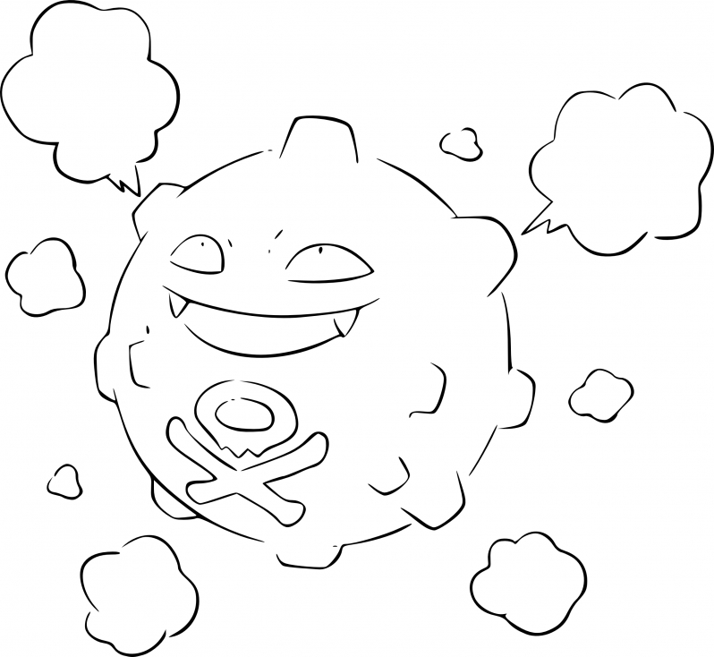 Coloriage Smogo Pokemon