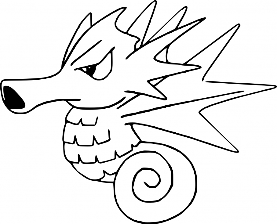 Coloriage Hypocéan Pokemon