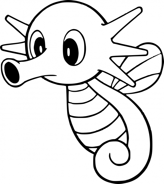 Coloriage Hypotrempe Pokemon