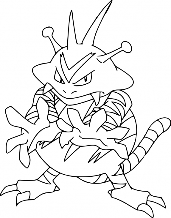 Coloriage Élektek Pokemon