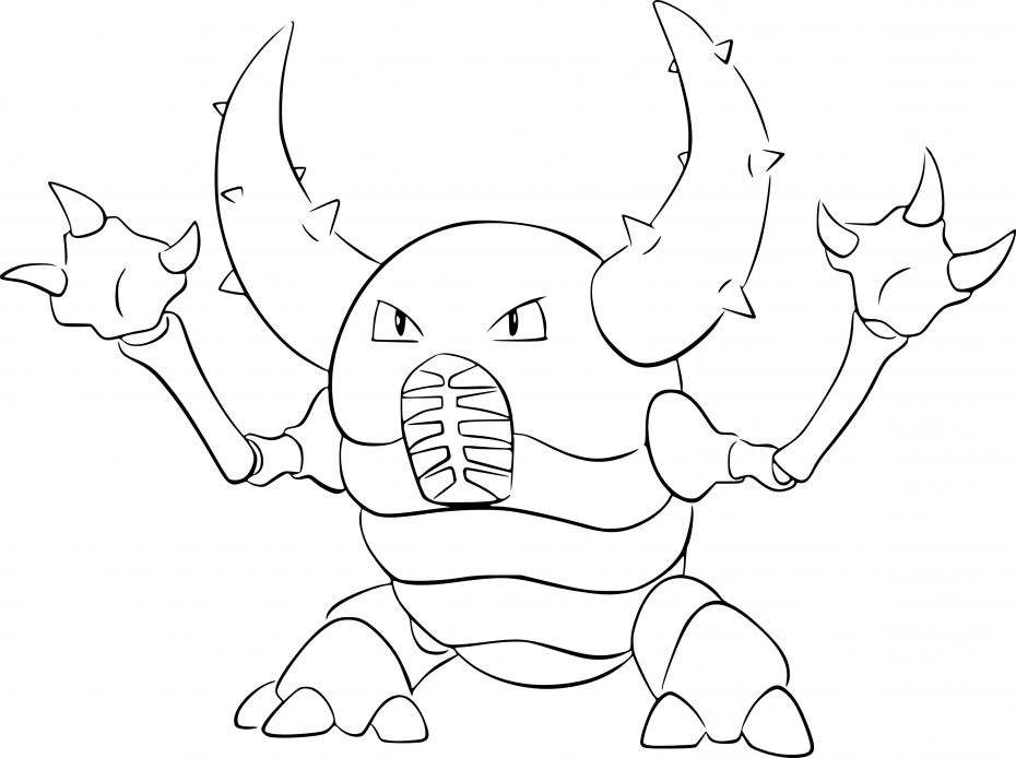 Coloriage Scarabrute Pokemon