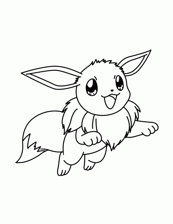 Coloriage Evoli Pokemon