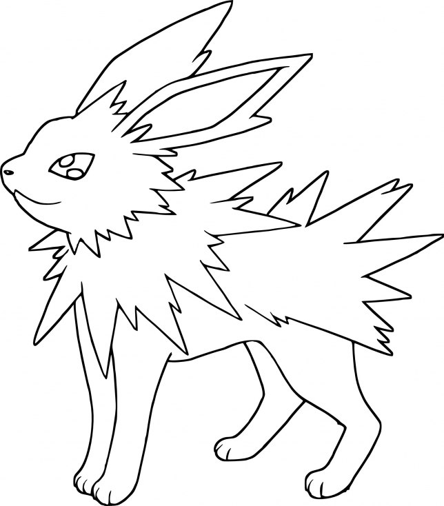 Coloriage Voltali Pokemon