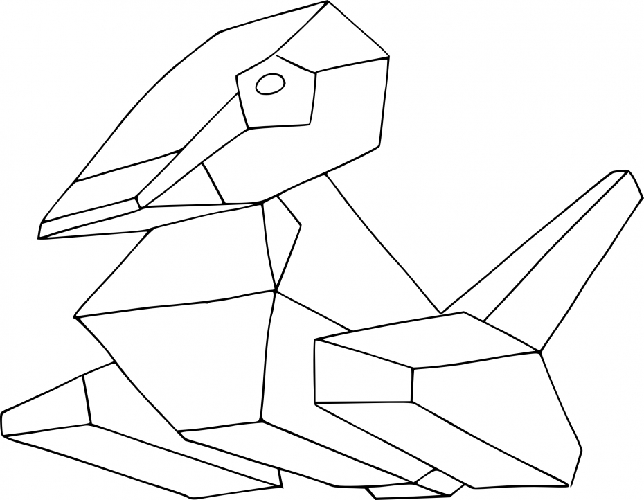 Coloriage Porygon Pokemon