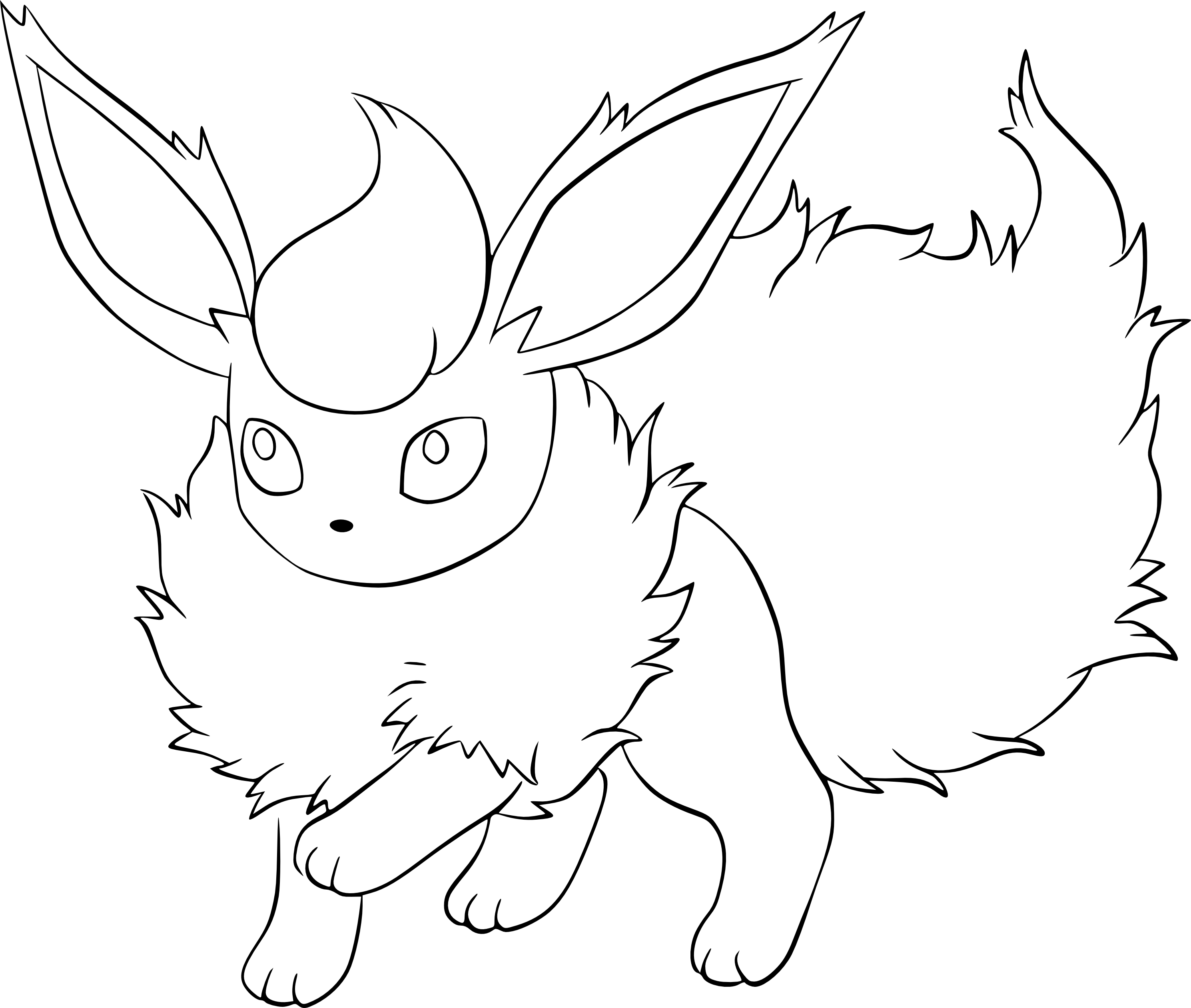 Coloriage Pokemon Famille d'évolution d'Évoli - Coloriage Gratuit à  Imprimer Dessin 2021