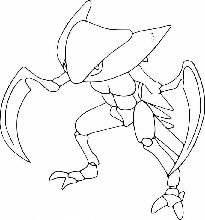 Coloriage Kabutops Pokemon