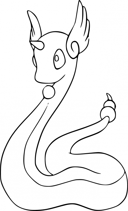 Coloriage Draco Pokemon