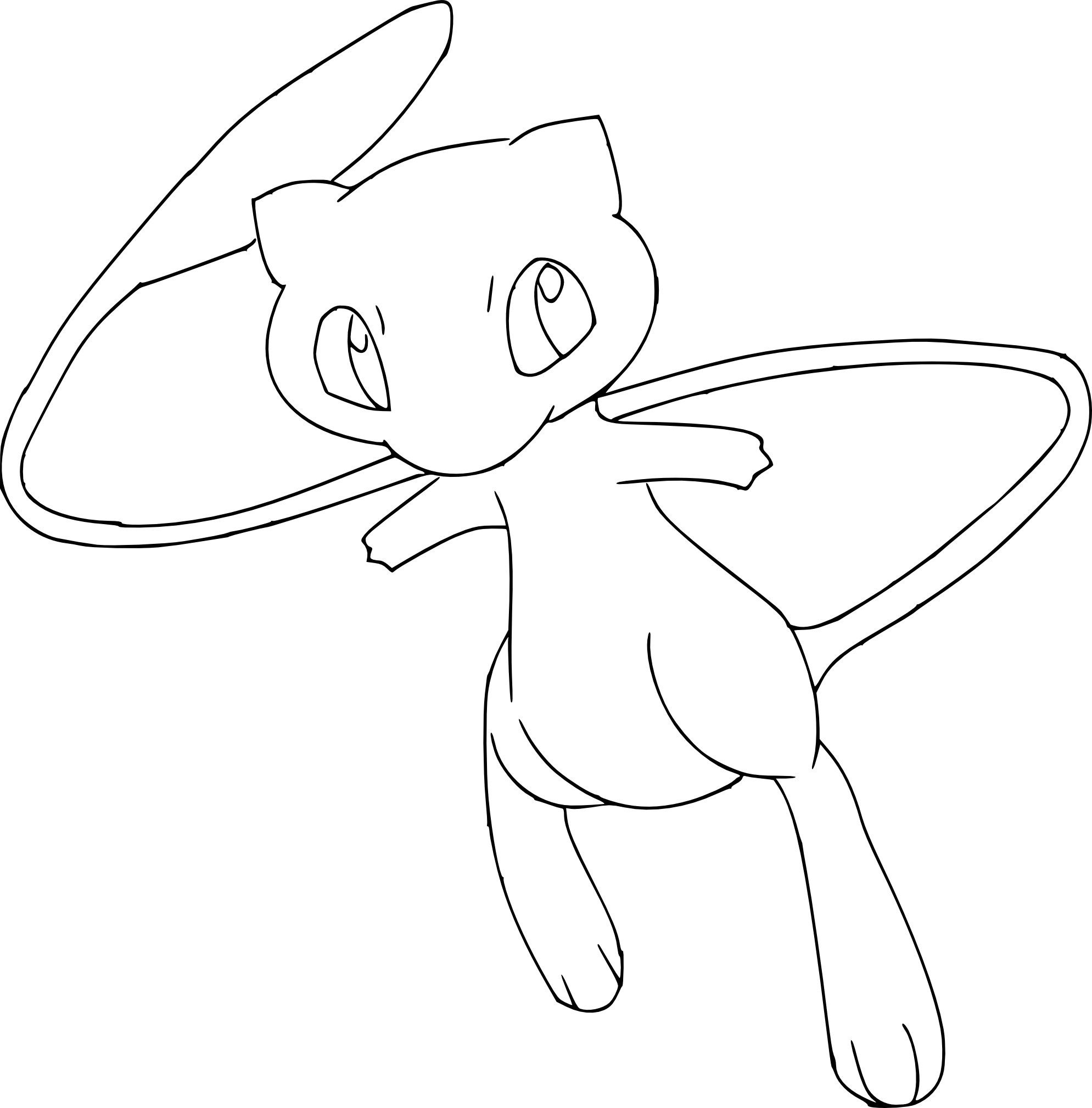 Coloriage Mew Pokemon à Imprimer