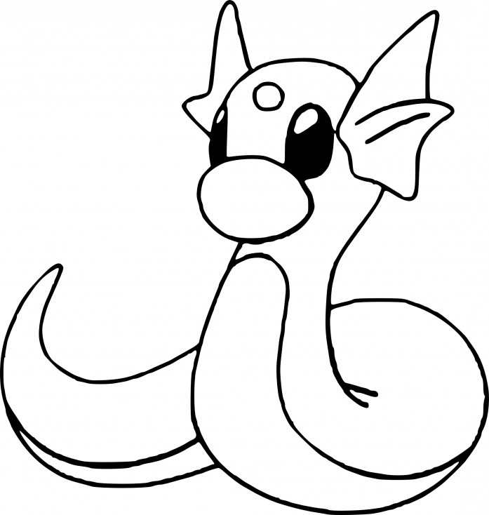 Coloriage Minidraco Pokemon