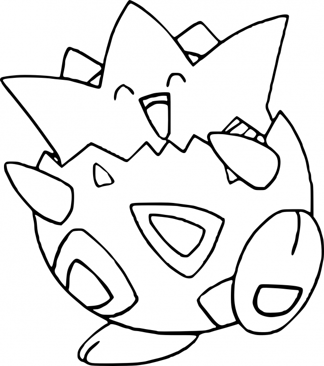 Coloriage Togepi Pokemon