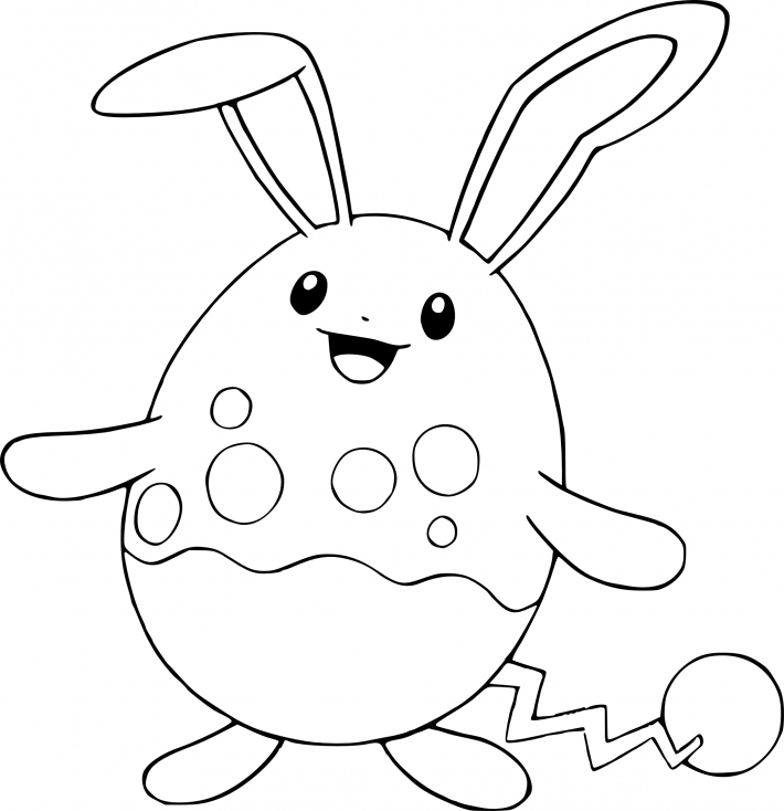 Coloriage Azumarill Pokemon