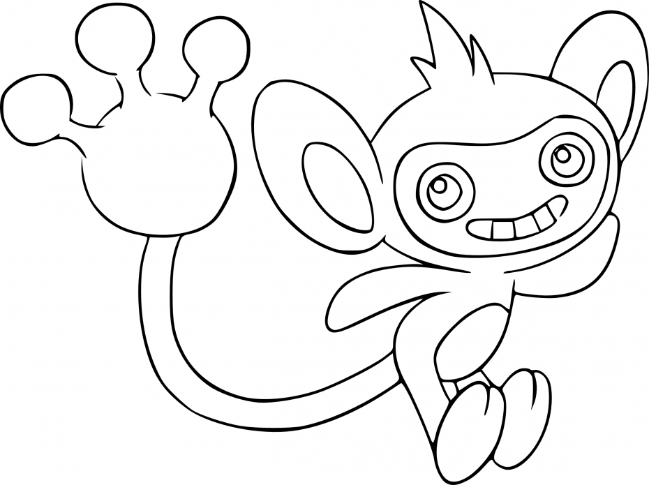 Coloriage Capumain Pokemon