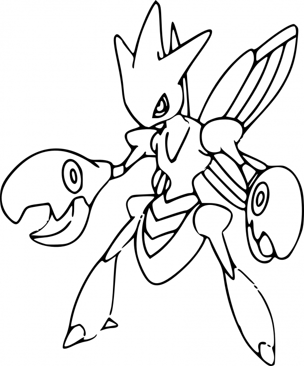 Coloriage Cizayox Pokemon