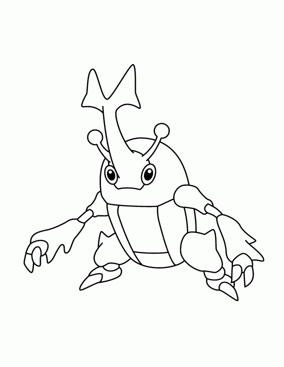 Coloriage Scarhino Pokemon