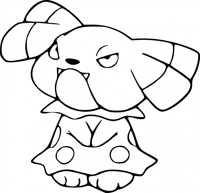 Coloriage Snubbull Pokemon