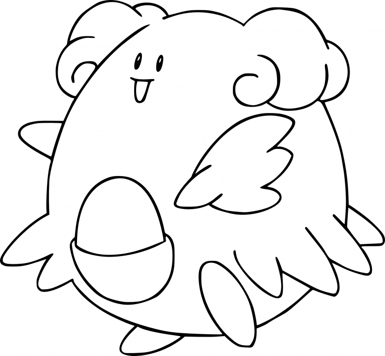 Coloriage Leuphorie Pokemon