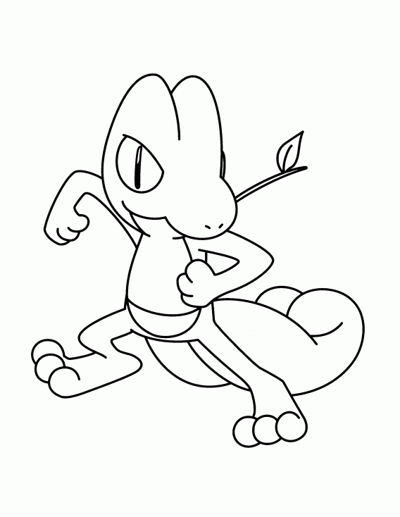 Coloriage Arcko Pokemon