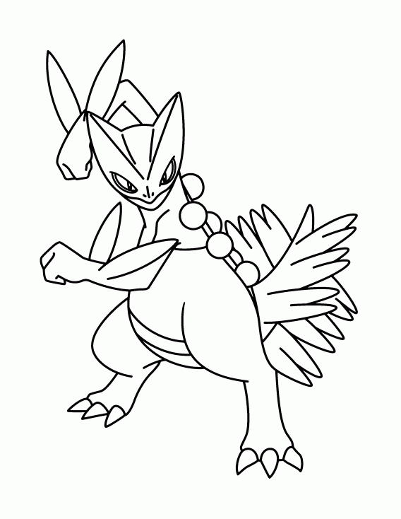 Coloriage Jungko Pokemon