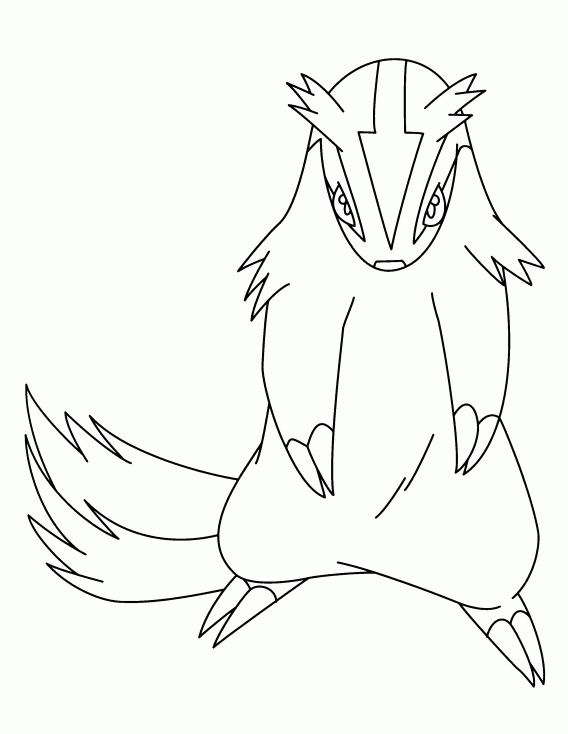 Coloriage Linéon Pokemon