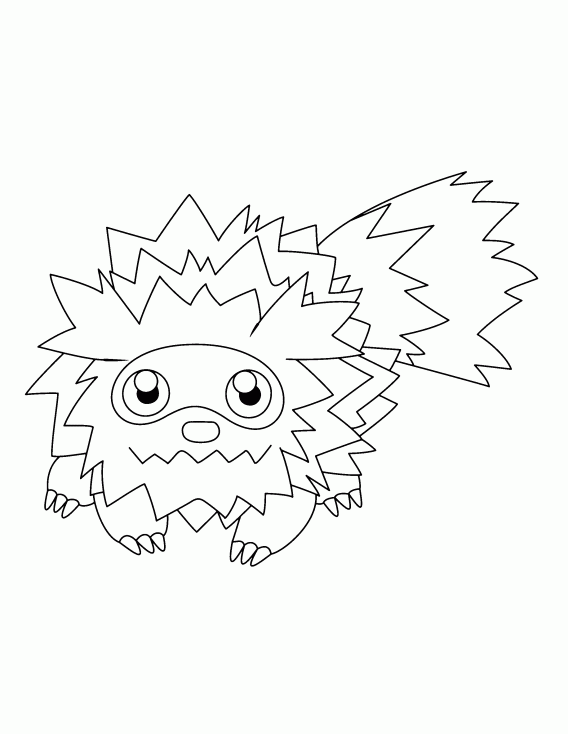 Coloriage Zigzaton Pokemon