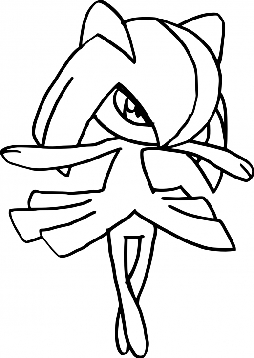 Coloriage Kirlia Pokemon