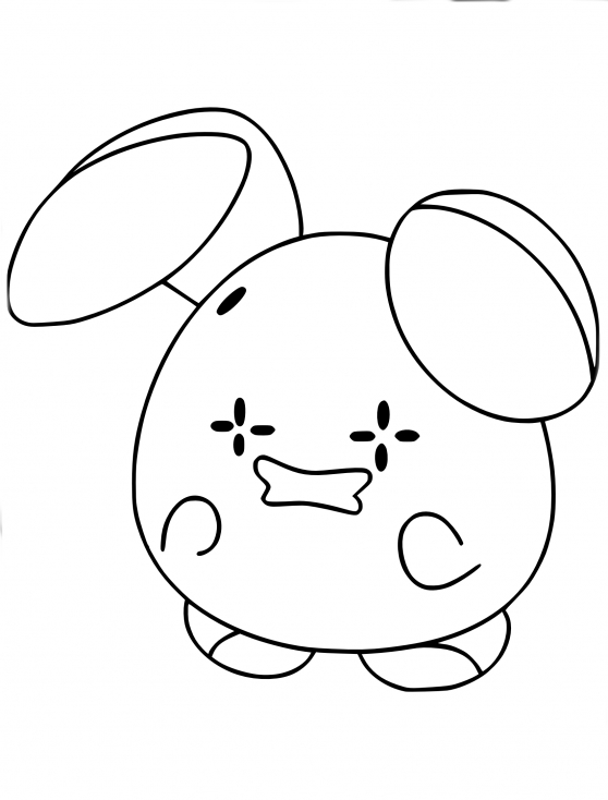 Coloriage Chuchmur Pokemon